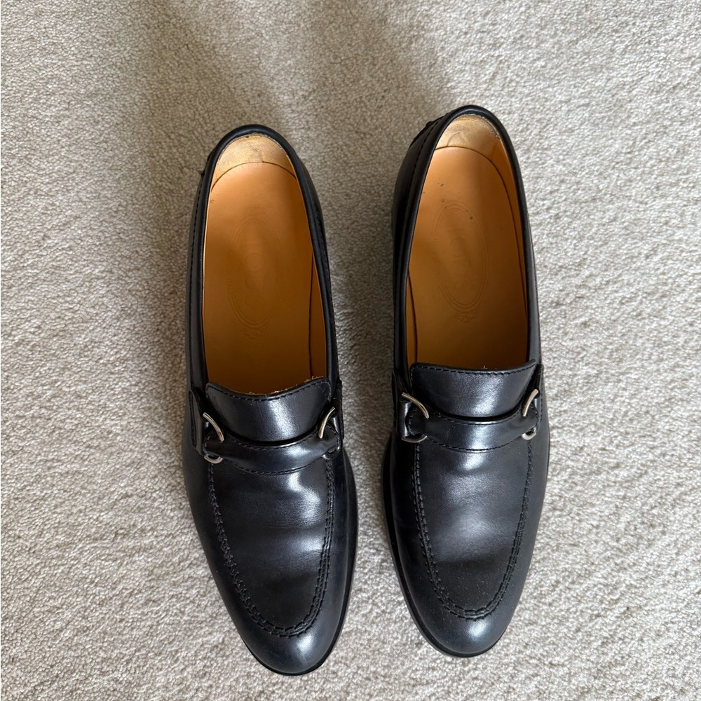 TOD’S Horsebit Leather Women’s Loafers 9.5